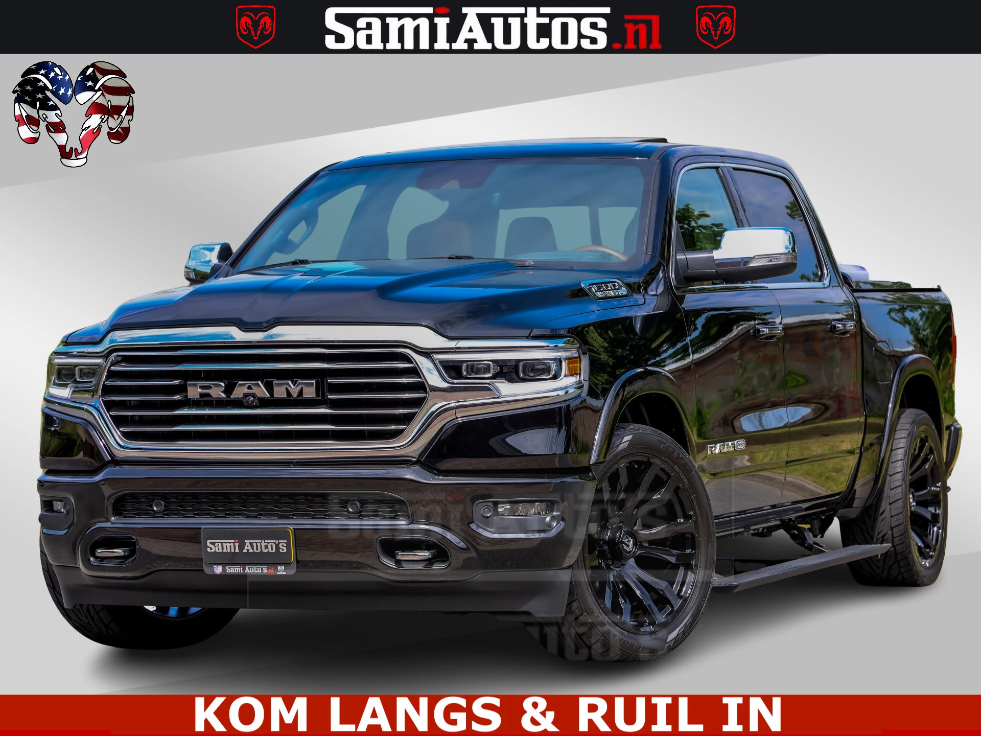 Dodge Ram Pick-Up 2024 - LONGHORN ® EDITION | NEW SADDLE LEATHER | VIRTUAL | HEAD | PANODAK | LUCHTVERING | BOM VOL | DC | 5,7L V8 HEMI 402 PK | afbeelding 1