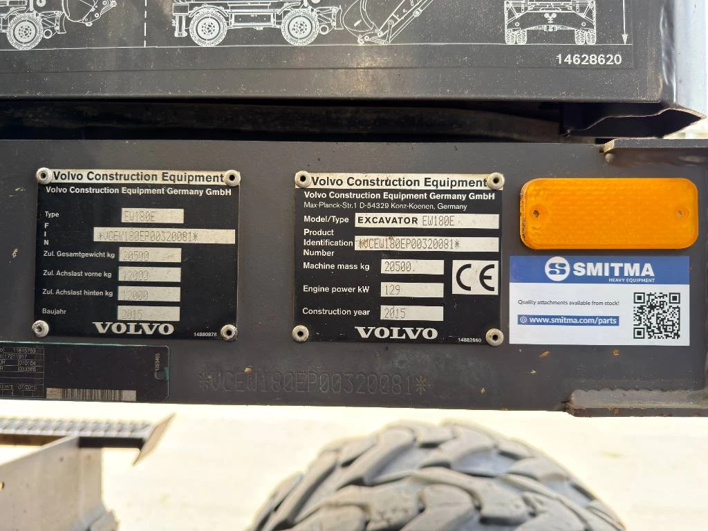 Volvo 2015 - EW180E afbeelding 8