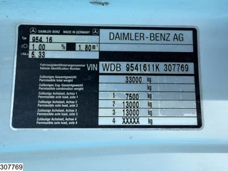 Mercedes-Benz Actros 1998 - 3348 6x4, V8, Manual, Steel imagen 10