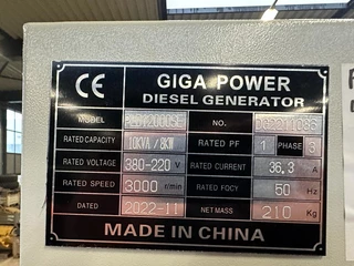 Giga power PLD12000SE 10 kVA silent generator 2022 - N/A imagen 8