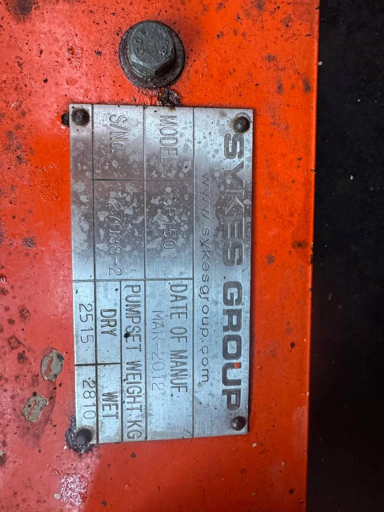 Sykes 2012 - cp150 waterpump afbeelding 6