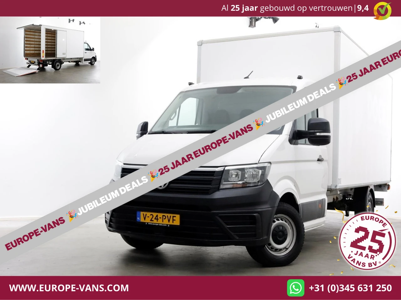 Volkswagen Crafter 2021 - 35 2.0 TDI 140pk Bakwagen met laadklep en zijdeur 12-2021 afbeelding 1