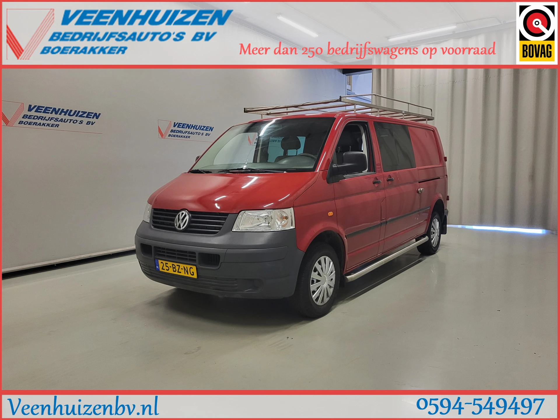 Volkswagen Transporter 2006 - 2.5TDI L2/H1 Dubbele Cabine Apk tot 22-6-2027! afbeelding 1