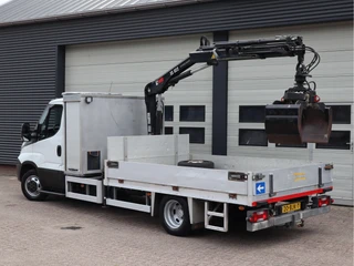 Iveco Daily 2017 - 50C15 3.0 Euro 6 - HIAB kraan - 2 x PTO - NIDO - Openlaadbak afbeelding 3 miniatuur