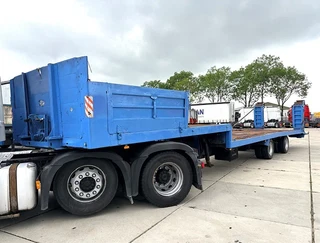 GT Trailers 1992 - ETC 0027-01 2-AXLE STEEL SUSPENSION MACHINE TRANSPORTER WITH RAMPS te koop