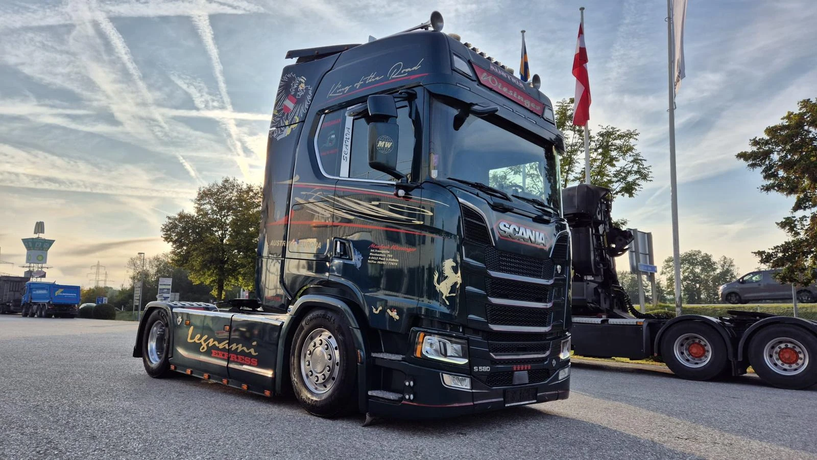 Scania S 2017 - S580 V8 NGS - 4x2 - full air - retarder - alcoa afbeelding 1