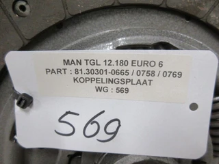 MAN TGL - KOPPELINGSPLAAT 81.30301-0665 / 0758 / 0769 EURO 6 afbeelding 3 miniatuur