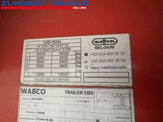 Van Hool N/A 2014 - 3 AS SCHUIFZEILEN TRAILER image 12