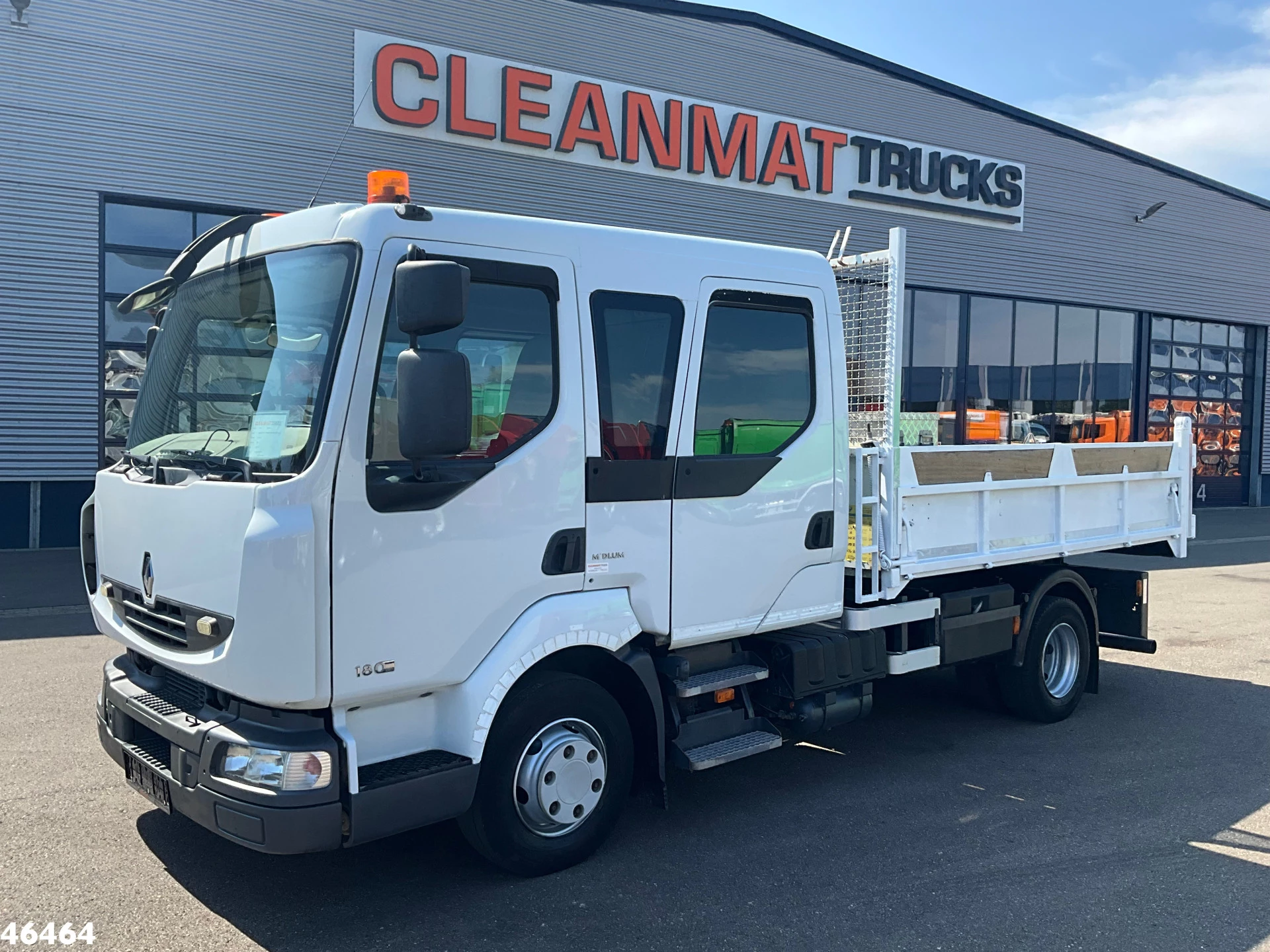 Renault Midlum 180 Kipper HMF laadkraan Just 135.435 km! 2012 afbeelding 8