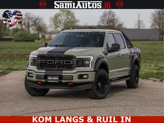 Dodge Ram Pick-Up 2018 - FORD F150 5.0 V8 4X4 | MAT OLIVE GREEN | BIJTELLING VRIJ | ZEER DIK | CAMERA | 3500KG | PANORAMA | LEDER | GO RHINO ROLLBAR | immagine 45