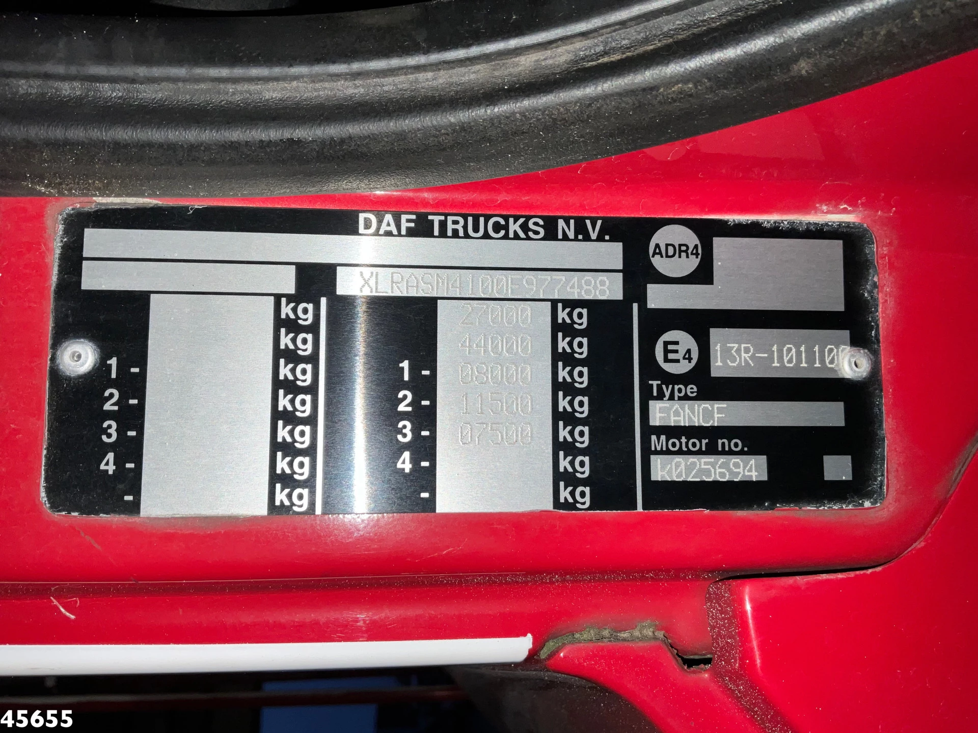 DAF 400 2016 - FAN CF Euro 6 Hyvalift 18 Ton portaalarmsysteem imagen 21