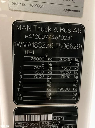 MAN TGS 2018 - 26.320 Euro 6 Zoeller 22m³ Just 116.493 km! zdjecie 23