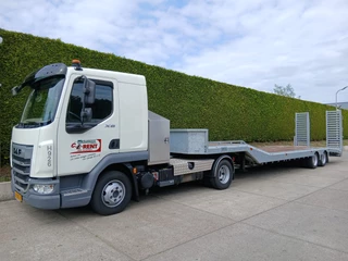 DAF XB 210 2024 - trekker / semi-dieplader oplegger 10,5 m. imagen 1 miniatura