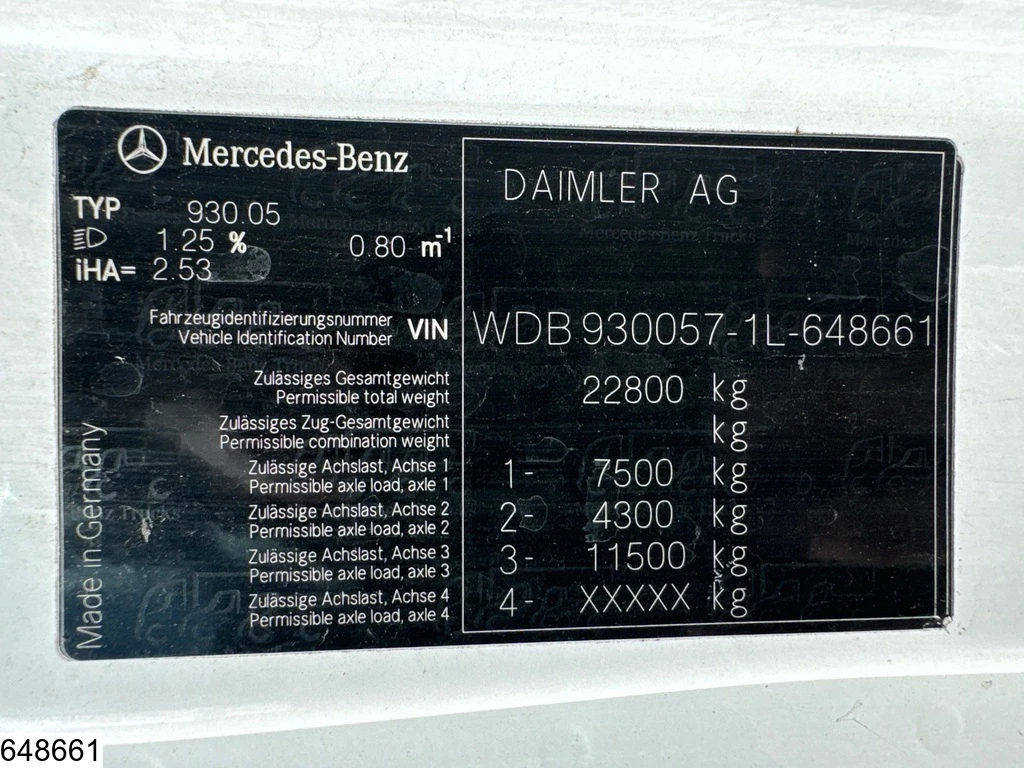 Mercedes-Benz Actros 2013 - 2344 6x2, EURO 5, Combi, Retarder, Lohr, Multilohr image 7