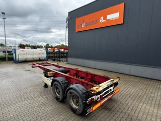 Krone N/A 2009 - 2-assig 20FT chassis, BPW + trommel, luchtvering, leeggewicht: 3.180kg image 9