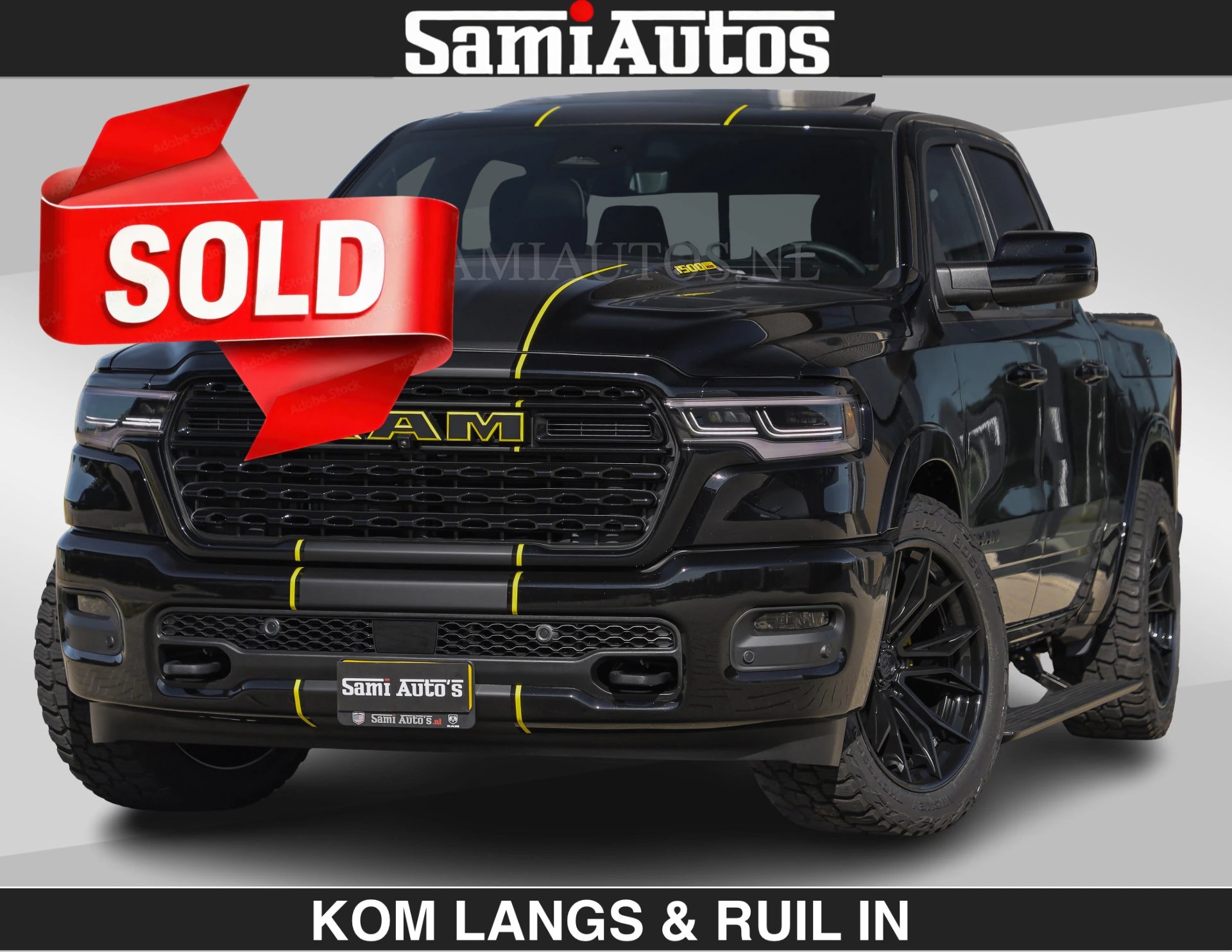 Dodge Ram Pick-Up 2024 - Limited Night H.O 540HP 706Nm | Massage + Full Option | De Meest Luxe en Volle in zijn Klasse | afbeelding 1