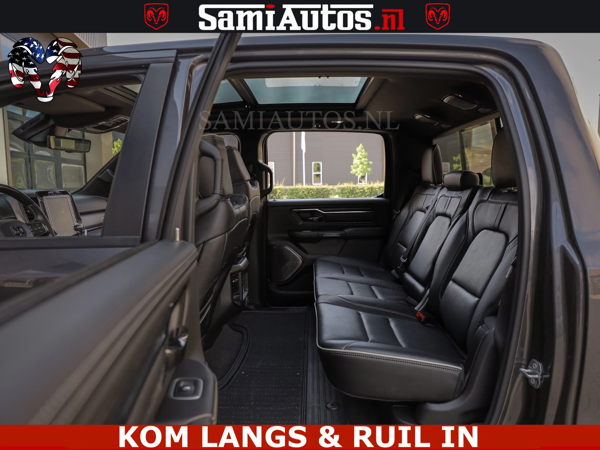Dodge Ram Pick-Up 2023 - LIMITED NIGHT 5.7 V8 402PK | HUD | 4PL WHEELS | LUCHTVERING |OPEN UILAAT KLEP | BOM VOL | GRANITE CRYSTAL | DC | immagine 67