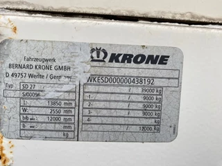 Krone N/A 2008 - SD 27 / Closed Box / Mercedes + Disc zdjecie 10