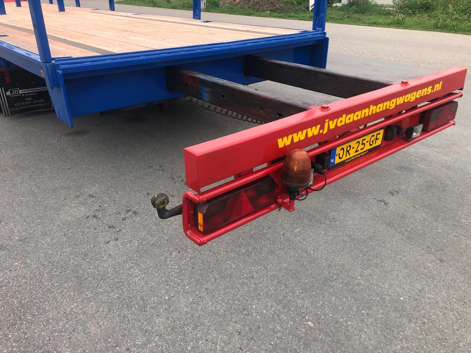 Schmidt 1992 - Hagen SPTC38/Z/13,6 3 As Oplegger Dieplader Open, OR-25-GF afbeelding 3