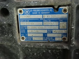 MAN - Gearbox & Clutch Parts Versnellingsbak 12AS2131TD zdjęcie 3 miniatura