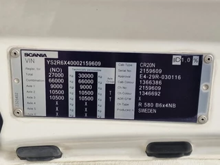 Scania R 2019 - R580 V8 NGS 6x4 chassis - Retarder - 4.75 WB - Full air - Leather - Led - Navi immagine 49