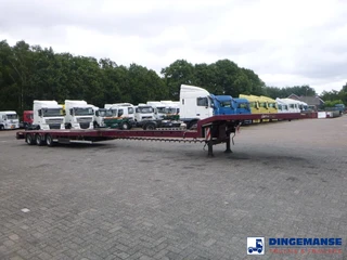 Nooteboom 3-axle semi-lowbed trailer extendable 14.5 m + ramps 2008 image 2 miniature