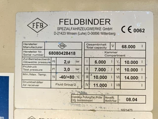 Feldbinder EUT 68.3 2004 - Eut 68.3 68.000 liter 7 comp Food immagine 18