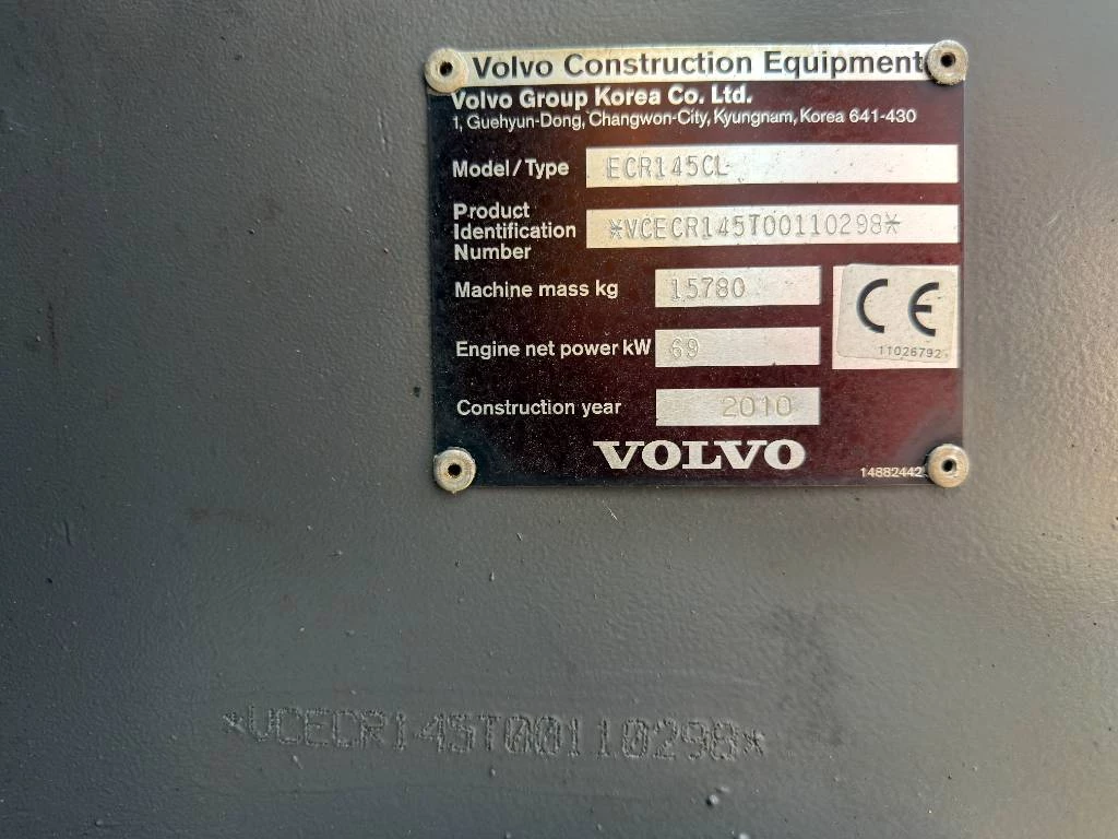 Volvo 2010 - ECR145CL VA obrázek 12