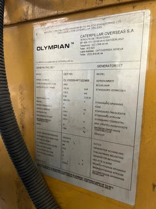 Olympian GEP165 150kVA Generator set on trailer 2006 - N/A obrazek 40