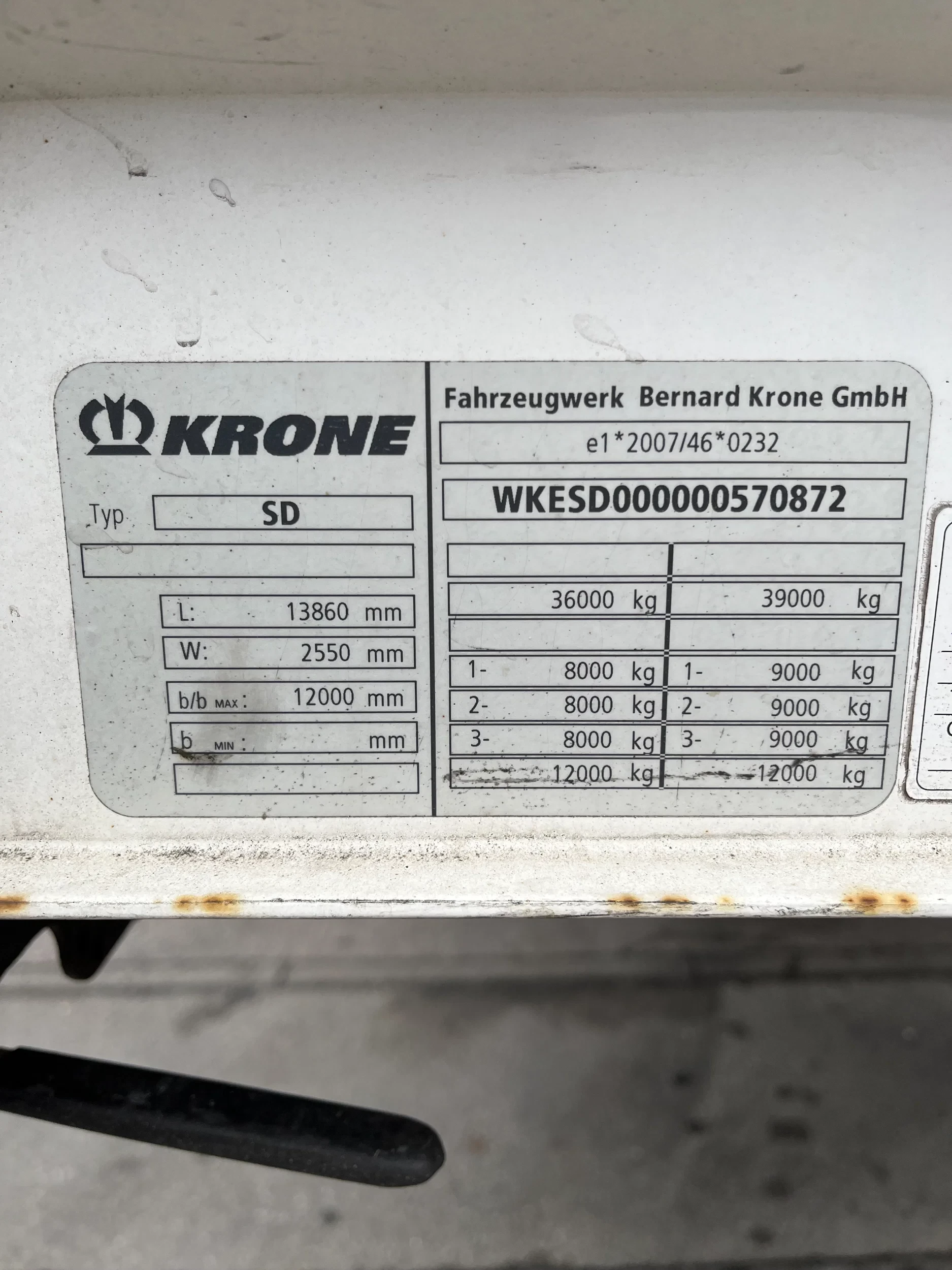 Krone 2013 - SD 3-Achs *Tautliner *Standard *Liftachse image 19