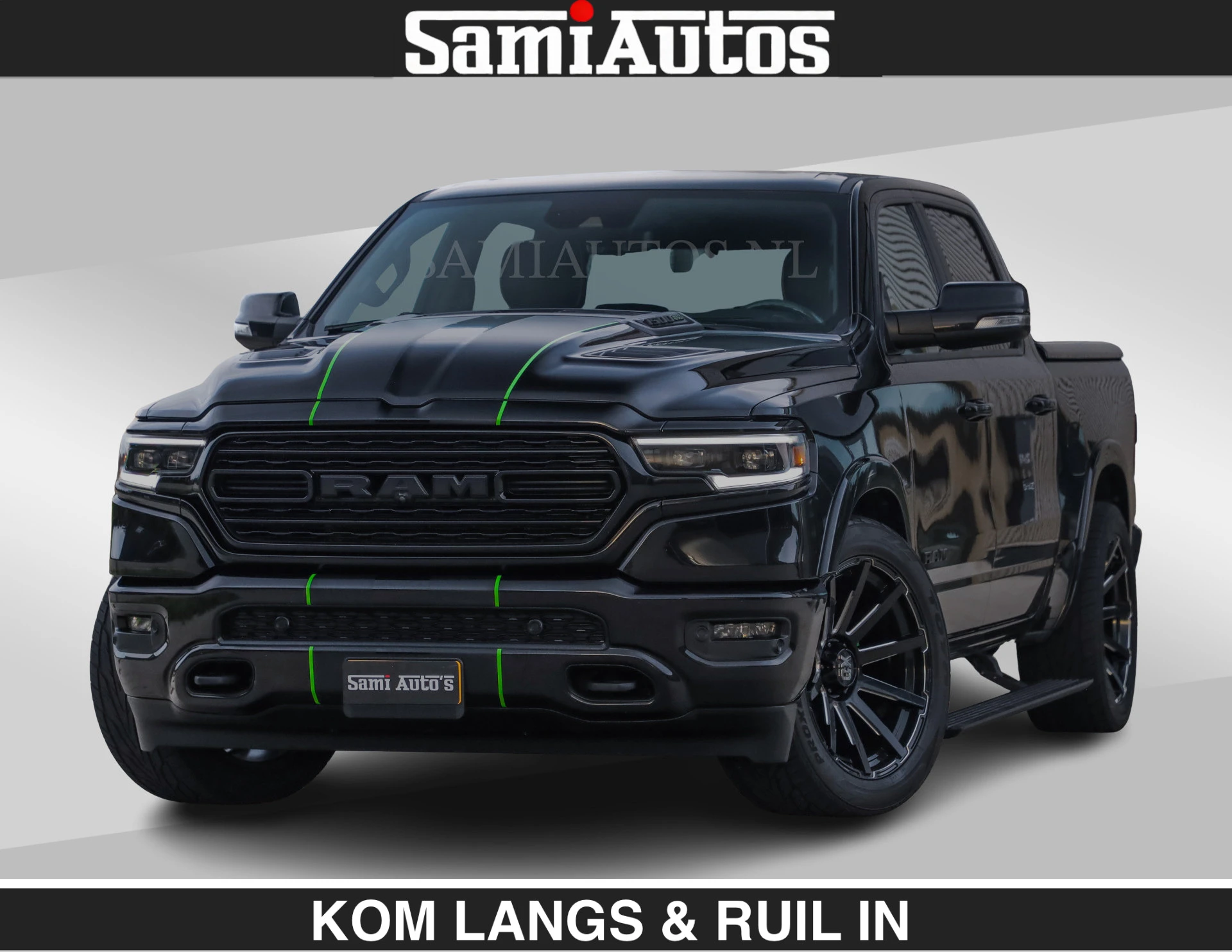 Dodge Ram Pick-Up 2021 - LIMITED 5.7 V8 HEMI | TOP STAAT | BOM VOL | HUD | LUCHTVERING | STRIPING | BREDE WIELEN | OPEN UITLAAT KLEP | ADAPTIVE | PANO | DC | zdjęcie 1
