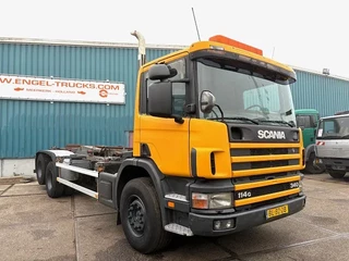 Scania P 2001 - P114-340 6x2 WITH MULTILIFT CONTAINERSYSTEM ONLY 80.500 KM!! ORIGINAL (10 TIRES / FULL STEEL SUSPENSION / 12 GEARS MANUAL GEARBOX / 9.000 KG. FRONT AXLE) obrazek 2