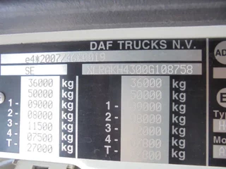 DAF XF 106 2016 - 510 8X2 TRIPLE NL TRUCK obrazek 21