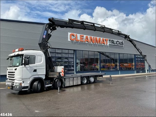 Scania R 2017 - R490 8x2 Euro 6 Retarder HMF 85 Tonmeter laadkraan + Fly-jib te koop
