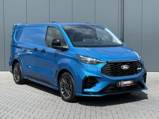 Ford E-Transit Custom 2025 - MS-RT 285 PK FULL ELECTRIC SPORT / L1H1 / DIGITAL AQUA BLUE METALLIC / REAR VIEUW / B&O SOUND SYSTEM / 19 INCH / LED / CAMERA image 4