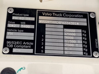 Volvo FH 2023 - 13.500 Globetrotter XL 6x2 - Retarder - Full air - Leather - Camera imagen 25