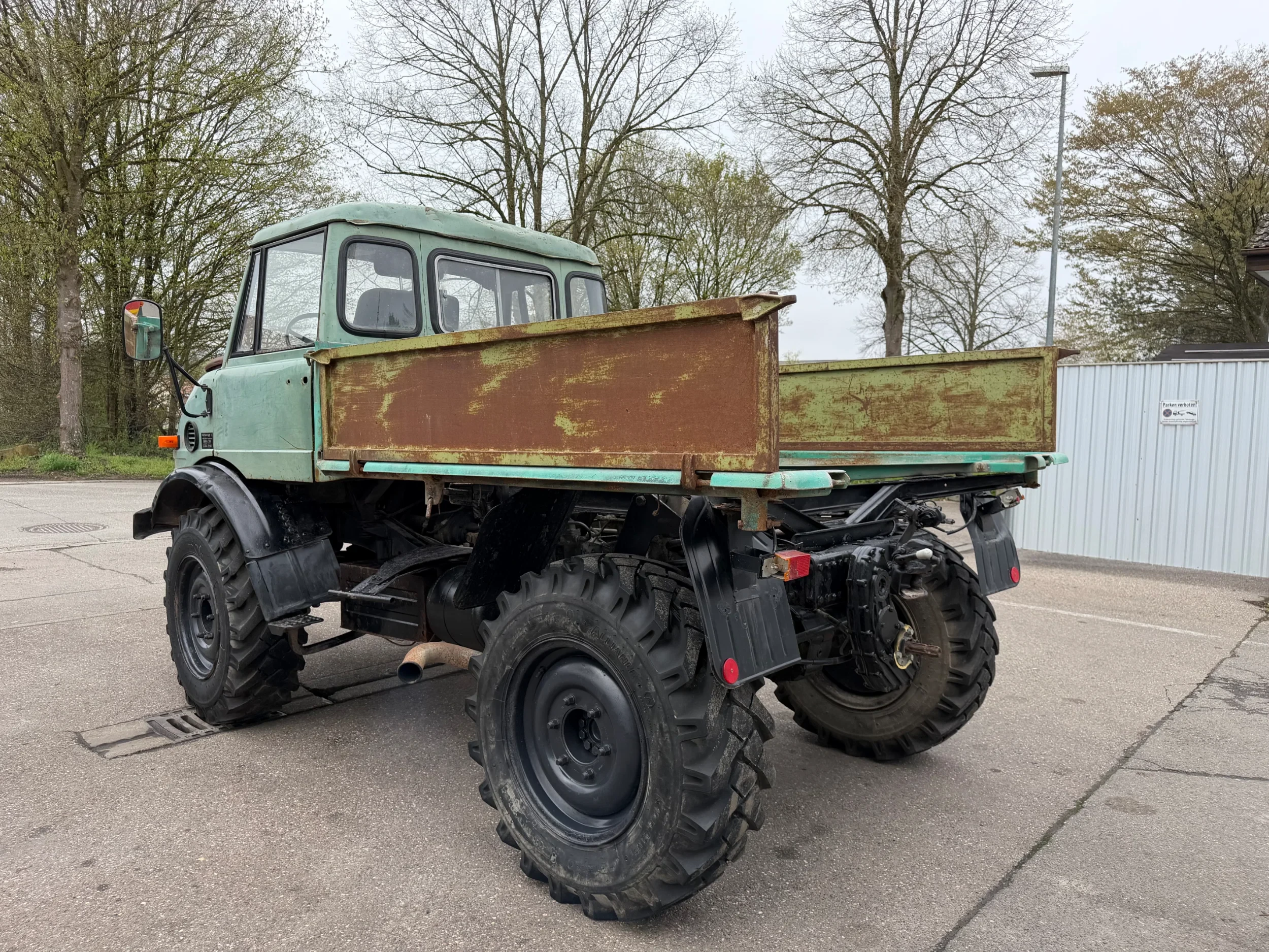 Mercedes-Benz Unimog - 403, Pritsche, Kipper, 72 PS, voll funktionsfähig! afbeelding 3