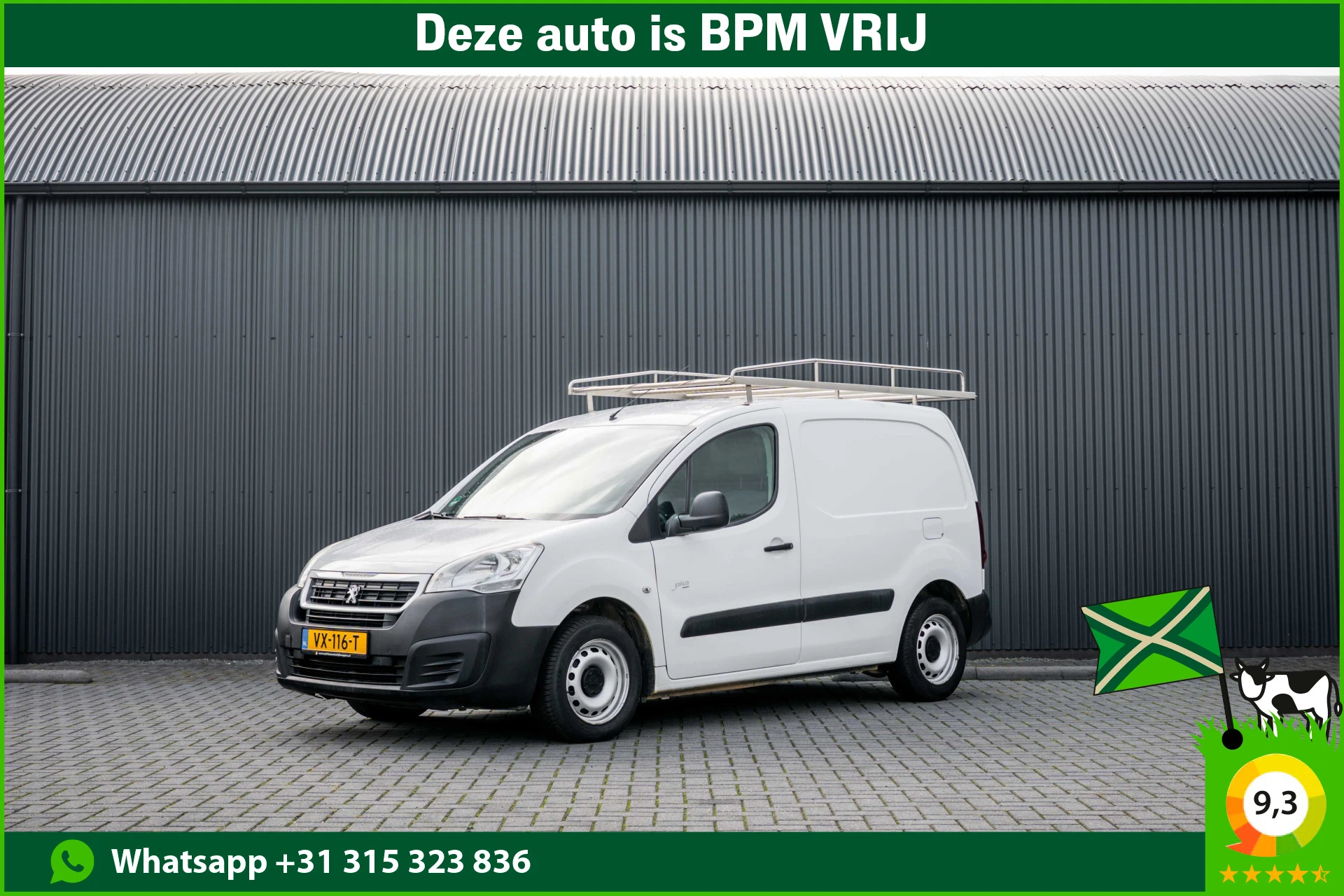 Peugeot Partner 2016 - 1.6 HDi | Cruise | Airco | Trekhaak | Imperiaal afbeelding 1