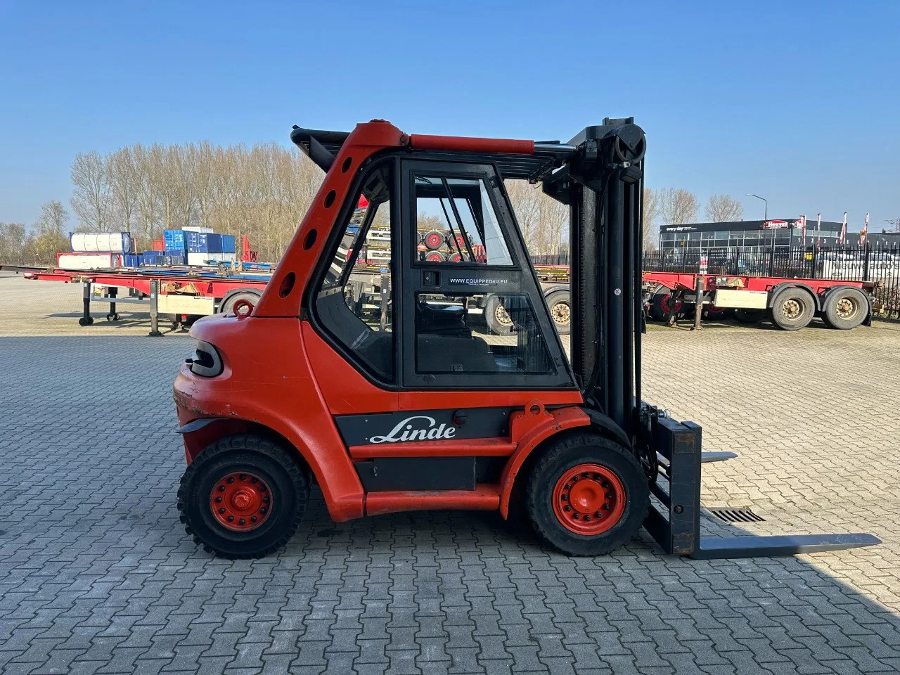 Linde 2003 - H60D-02 / fork positioner / 6.000kg / duplex / 6 cil. Deutz diesel afbeelding 6