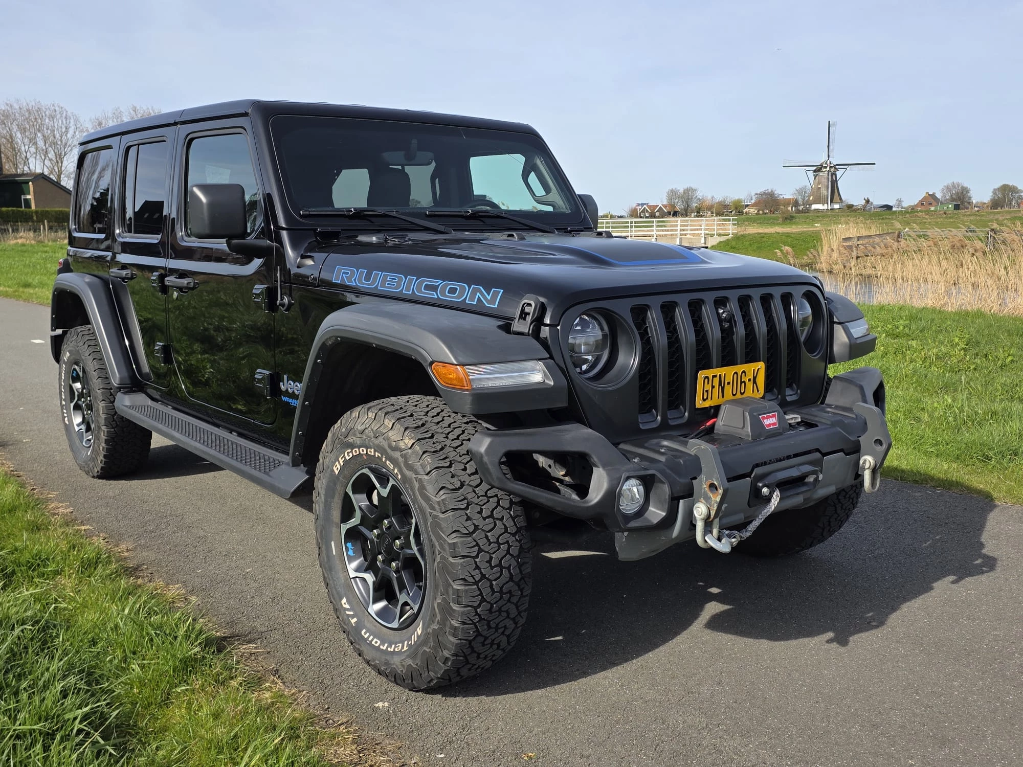 Jeep Wrangler 2022 - 4XE Rubicon - Cabrio/Hardtop - 4x4 - Hybride - 21.836 km - WARN - Alpine afbeelding 1