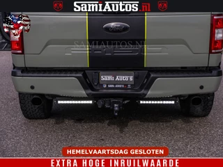 Ford F-150 2018 - 5.0 V8 4X4 | MAT OLIVE GREEN | BIJTELLING VRIJ | ZEER DIK | CAMERA | 3500KG | PANORAMA | LEDER | GO RHINO ROLLBAR | afbeelding 38