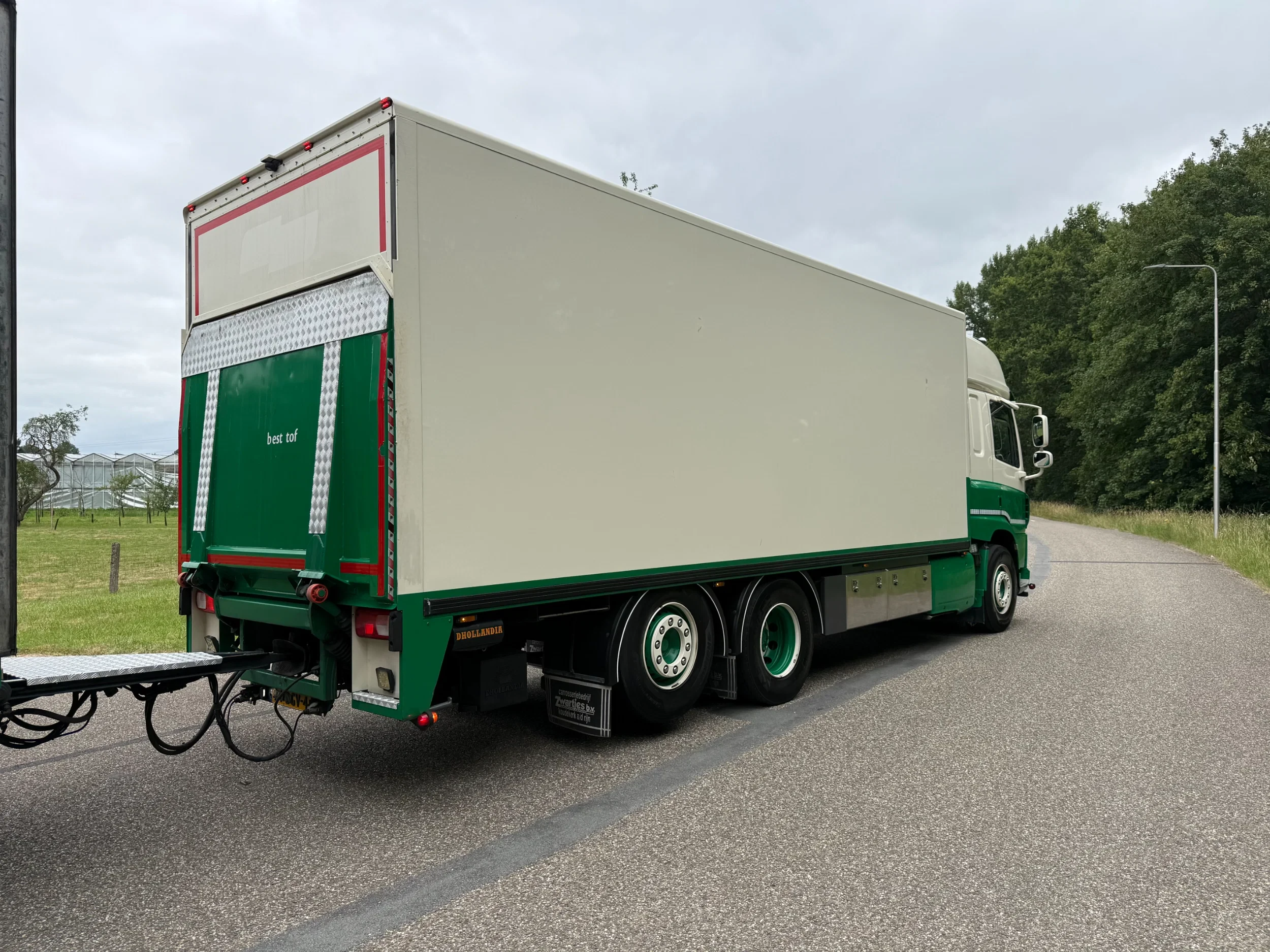 DAF CF 440 2016 - CF440 6X2 Bakwagen met 2 assige Floor schamel aanhangwagen NIEUWSTAAT afbeelding 16