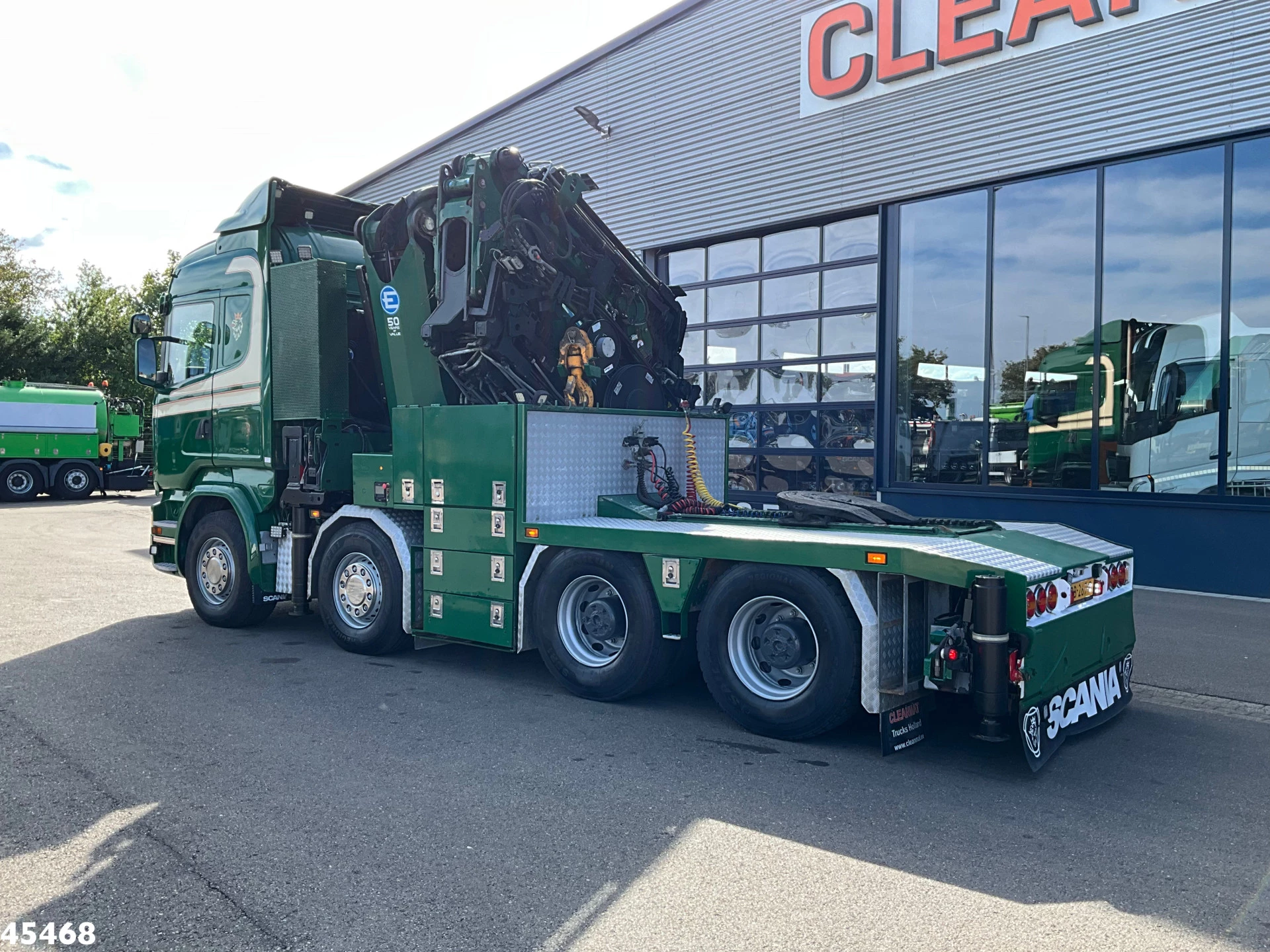 Scania R 2016 - 490 8x4 Euro 6 Effer 140 Tonmeter laadkraan + Fly-Jib Just 283.508 km Bild 2
