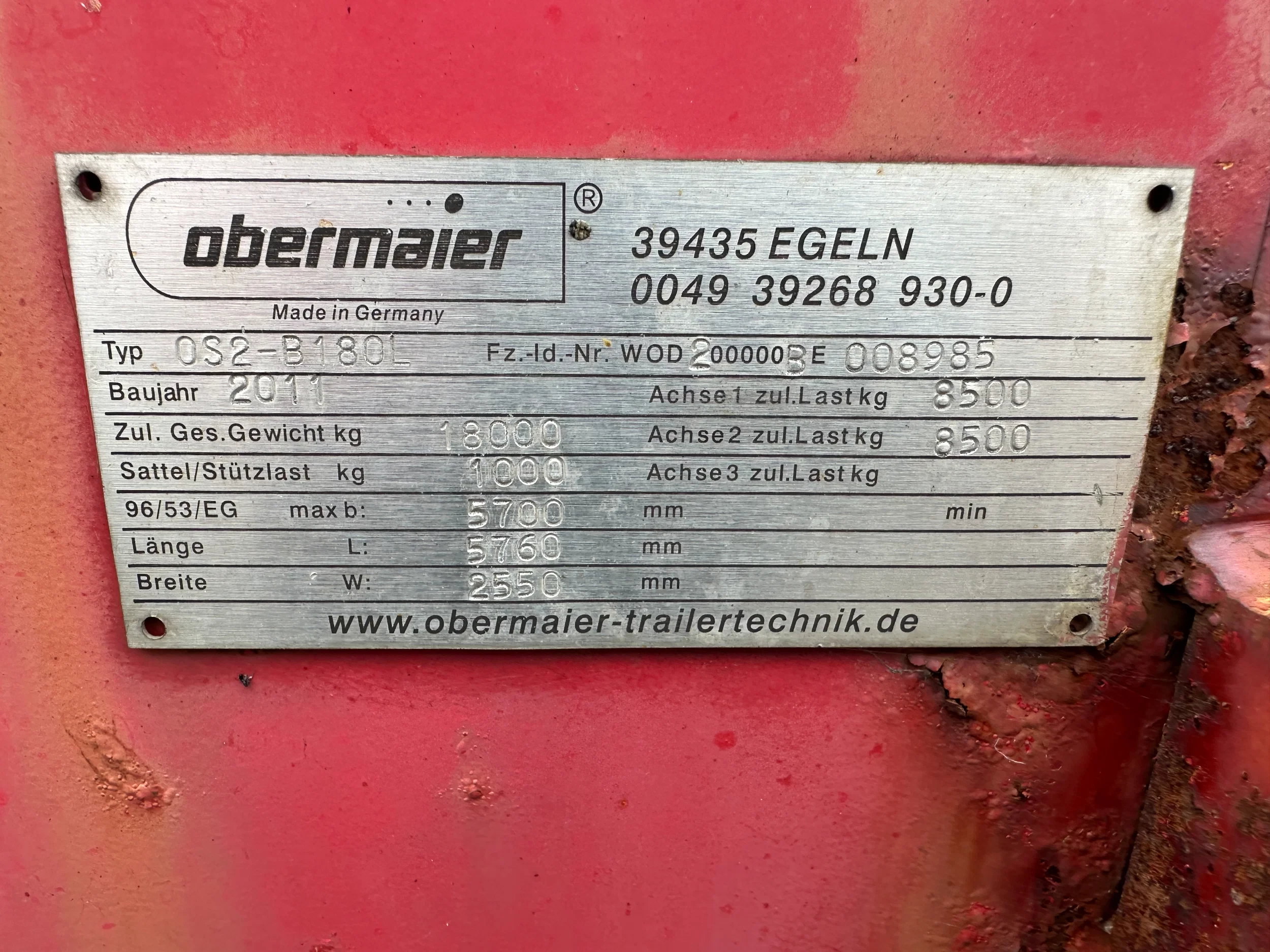 Obermaier 2011 - BALLAST / 18.000KG / DISCBRAKES image 27