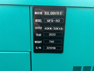 Ricardo N/A 2023 - 50KVA 40KW SILENT GENERATOR 3 PHASE 50HZ 400V NEW bild 15