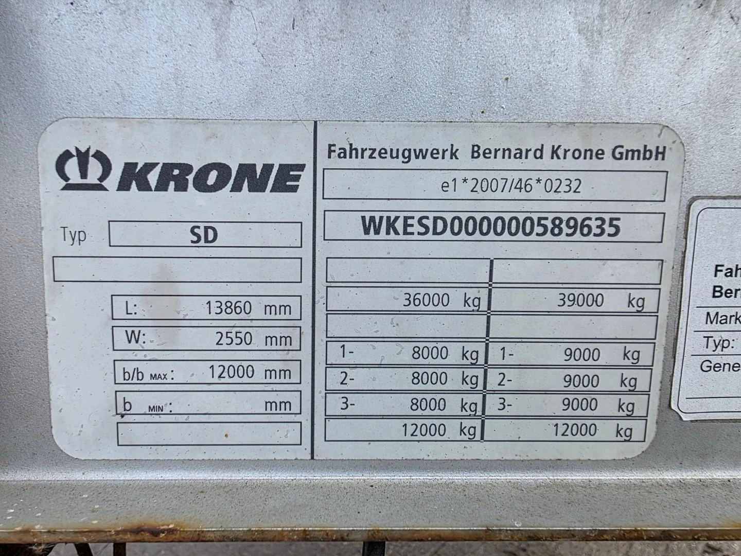 Krone SD - BPW - Disc 2007 immagine 9