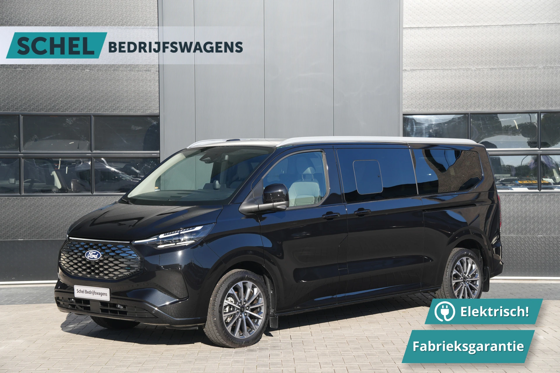 Ford E-Transit Custom 2026 - E-Tourneo - 340 L2H1 Titanium X 218pk - Leder - ACC - DDS LED - Elektrische Deuren - Navi - 360 camera - Blind Spot - Rijklaar image 1