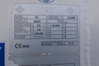 FELDBINDER N/A 2011 - EUT 40.3- 40.000 L CEMENT/CIMENT/ZEMENT imagem 26