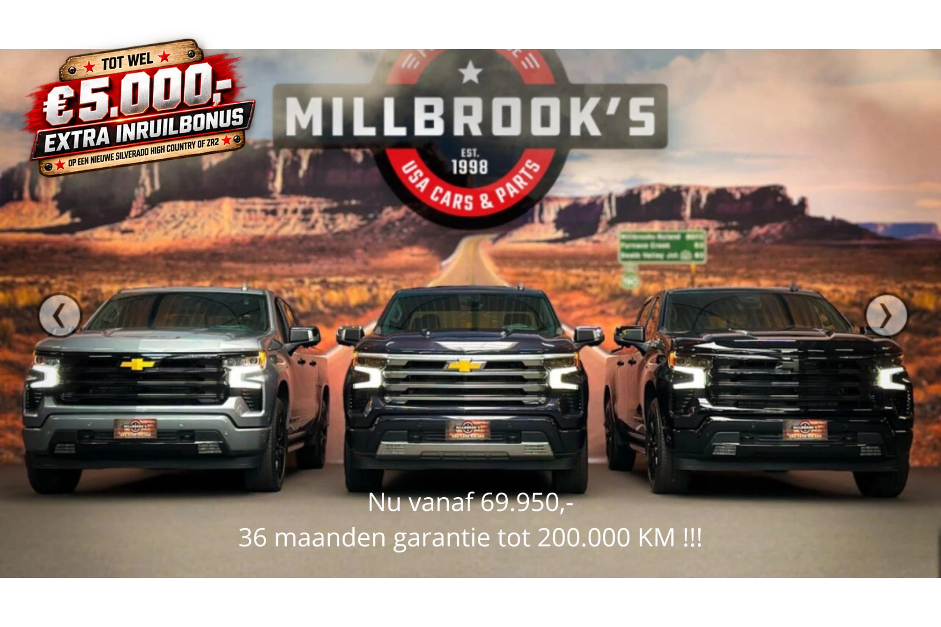 Chevrolet Silverado 2024 - High Country 6.2 V8 420 PK afbeelding 1