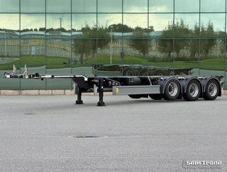 D-TEC PORTMASTER 2023 - VCC-01 FRONT + BACK SLIDER 20, 30, 40, 45 FT. LIFT AXLE DRUM BRAKES SUPER CONDITION te koop